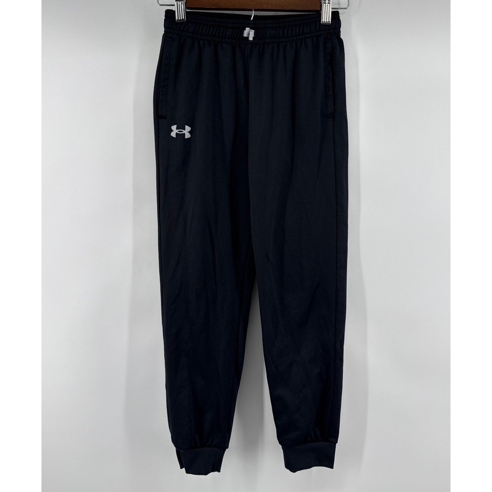 Under Armour Kids Black Loose Fit Jogger Pants Youth Medium YMD Performance